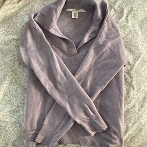 Max Studio Lavender Cowl Neck Pullover Sweater